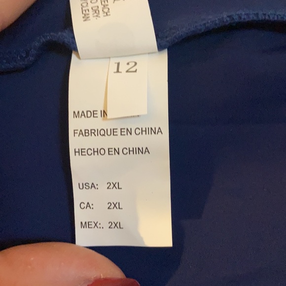 Cocoship Navy blue bathing suit bikini bottoms size 2 XL - Picture 10 of 15